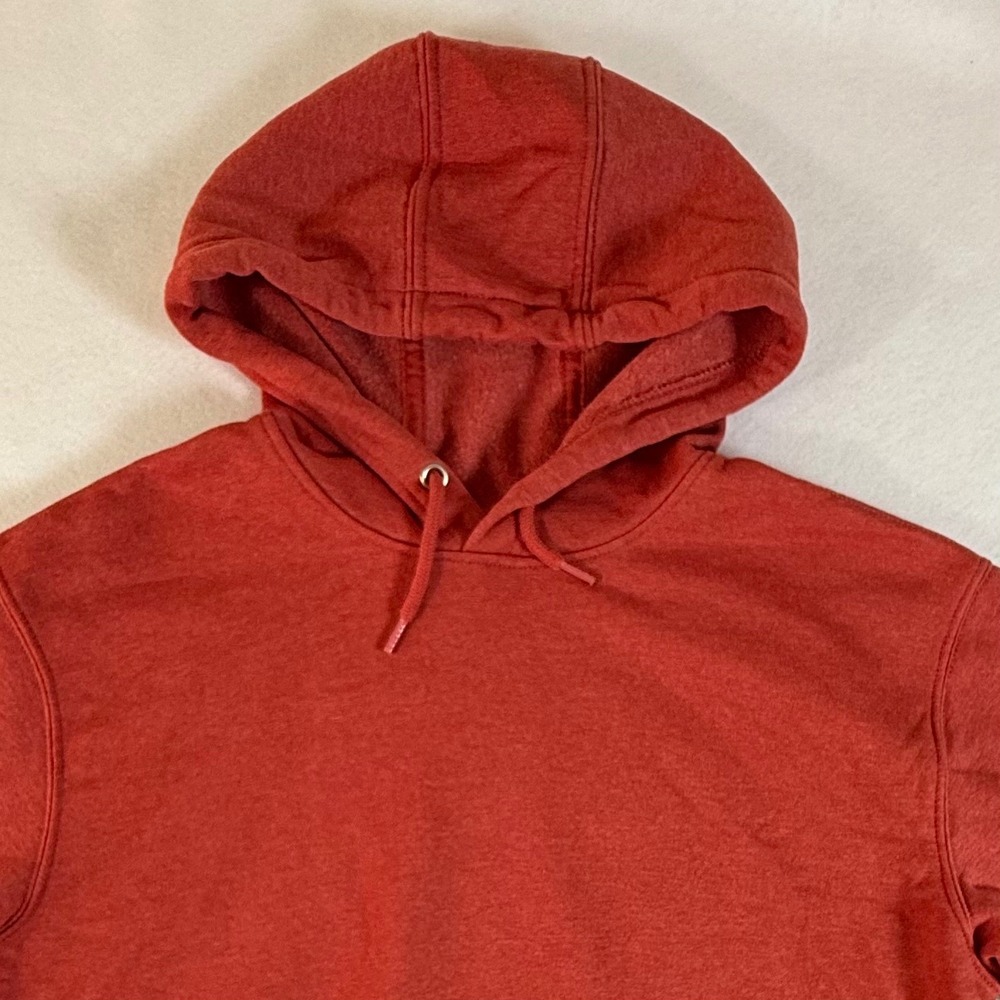 Carhartt Hoodie Mens Large Loose Fit Graphic Sleeve Red Performance